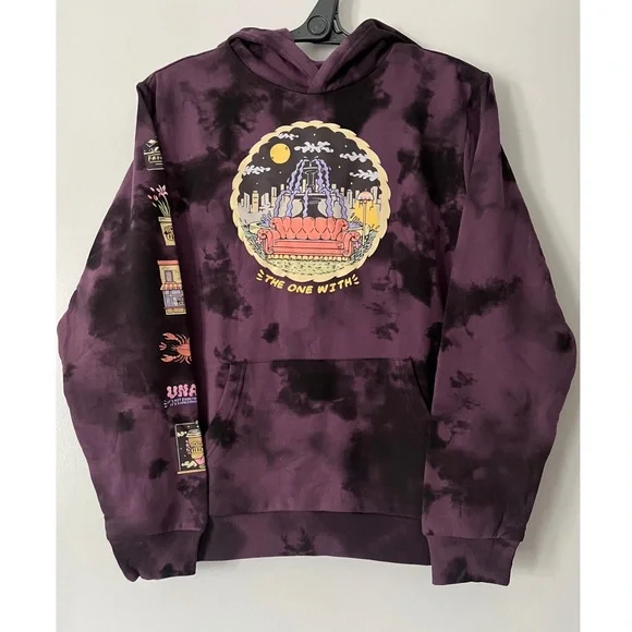 FRIENDS Tops Nwt Friends Tv Show Pullover Tie Dye Hoodie